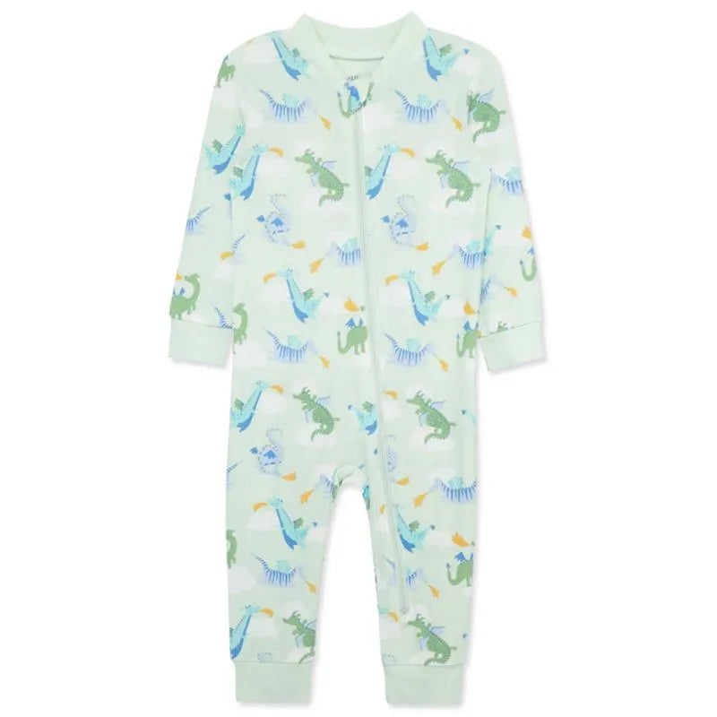 Little Me – Baby Boy Dragon Zip Front Pajama