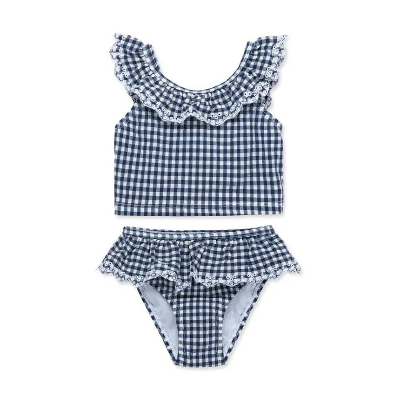 Little Me – Baby Girl Gingham 2-Piece Swimsuit