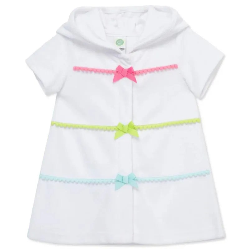 Little Me – Baby Girl Multicolor Swim Coverup, White