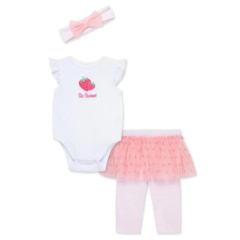 Little Me – Baby Girl Strawberry Skegging Set