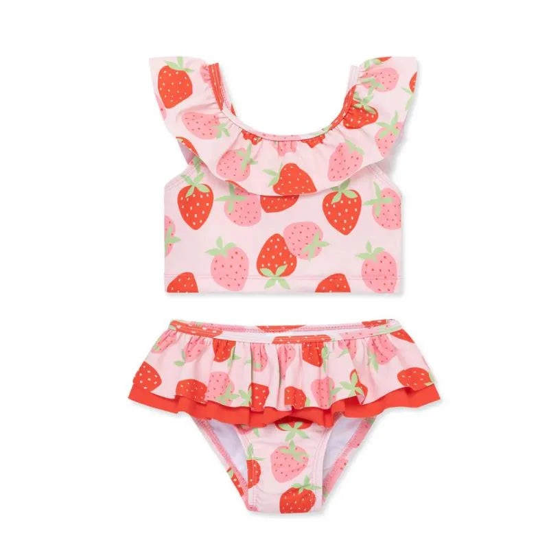 Little Me – Baby Girl Strawberry Swimsuit, Rose