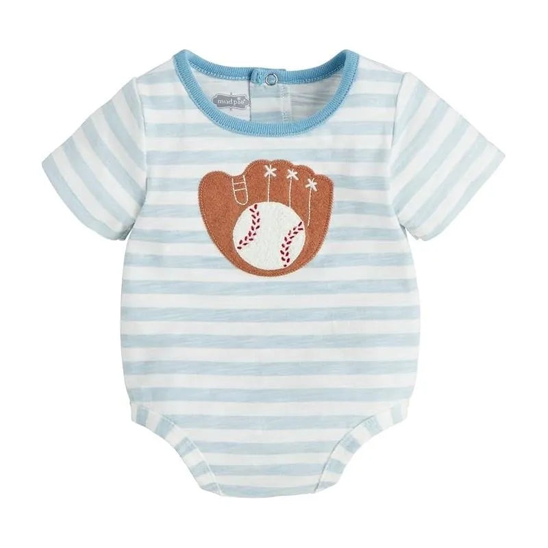 Mud Pie – Baby Boy Baseball Crawlers, 3/6M