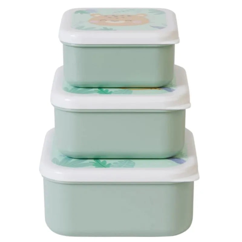 Kalencom – Set Of 3 Lunch Boxes, Hunter Mint