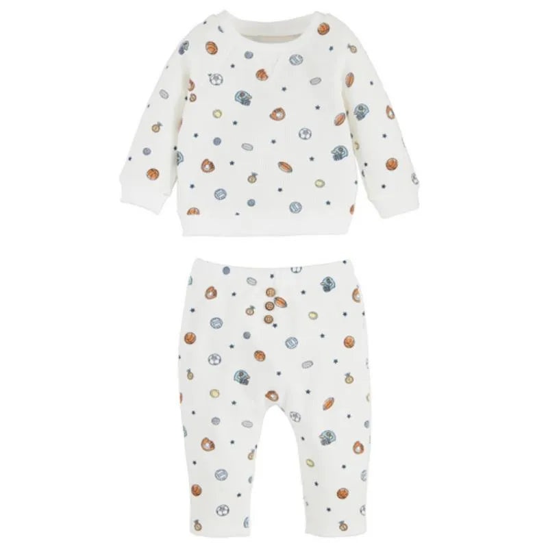 Mud Pie – Baby Boy Sports Print Two-Piece Set