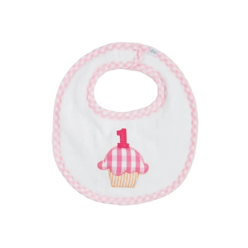 Mud Pie – Baby Girl Pink Musical Birthday Bib