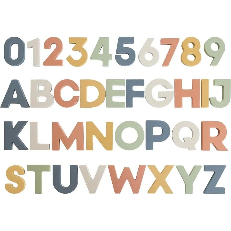 Mushie – Letters And Numbers Bath Play Set (Sol)