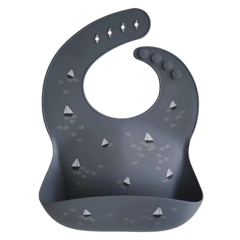 Mushie – Silicone Baby Bib, Boats