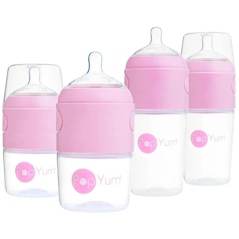 Pop Yum – Baby Bottle Starter Set 4 Pack, Pink
