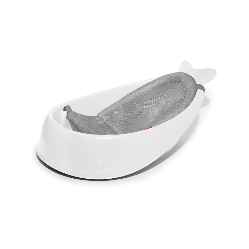 Skip Hop – Baby Bath Tub, 3-Stage Smart Sling Tub, Moby, White