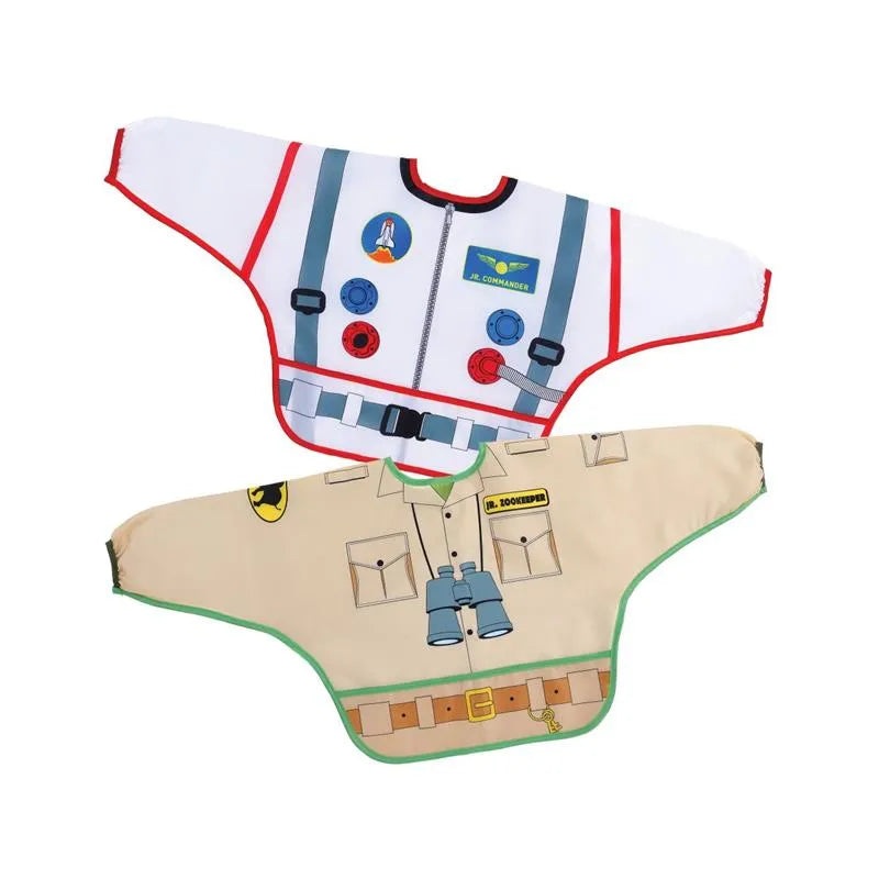Dreambaby – Character Toddler Bib W/ Sleeves 2-Pk, Astronaut/Zookeeper