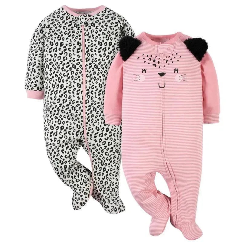 Gerber – 2Pk Baby Sleep’n’play – Girl Leopard