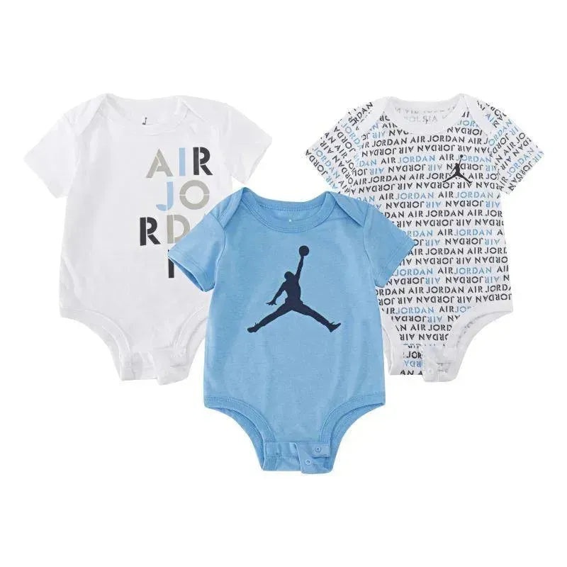 Jordan Baby – 3Pk Baby Boy Bodysuits, University Blue