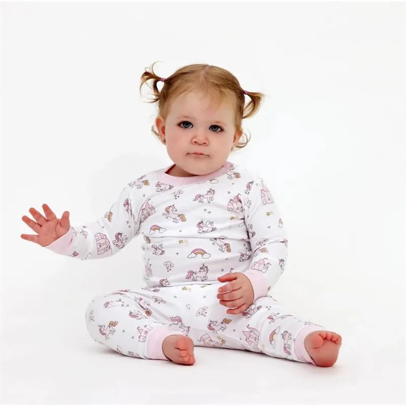 Noomie – Baby Girl Unicorn World Long Sleeve Pajama Set