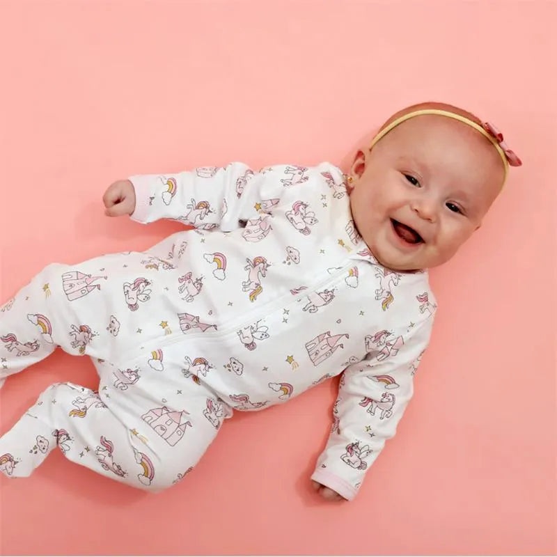 Noomie – Baby Unicorn World Zipper Footie