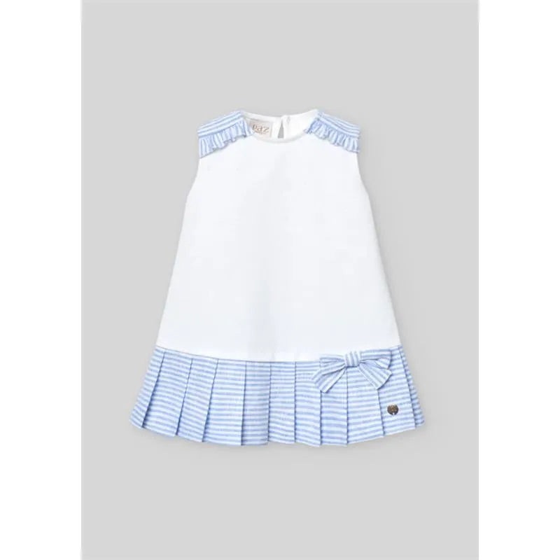 Paz Rodriguez – Baby Girl Knit Newborn Dress Dorna, White