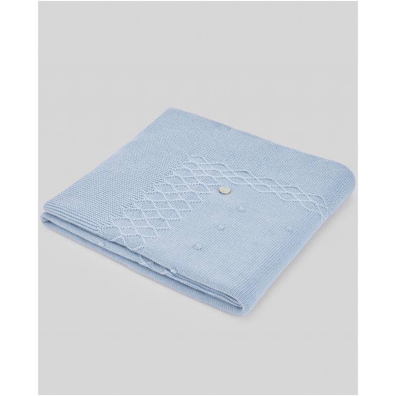 Paz Rodriguez – Baby Knit Newborn Blanket Vento, Sky Blue