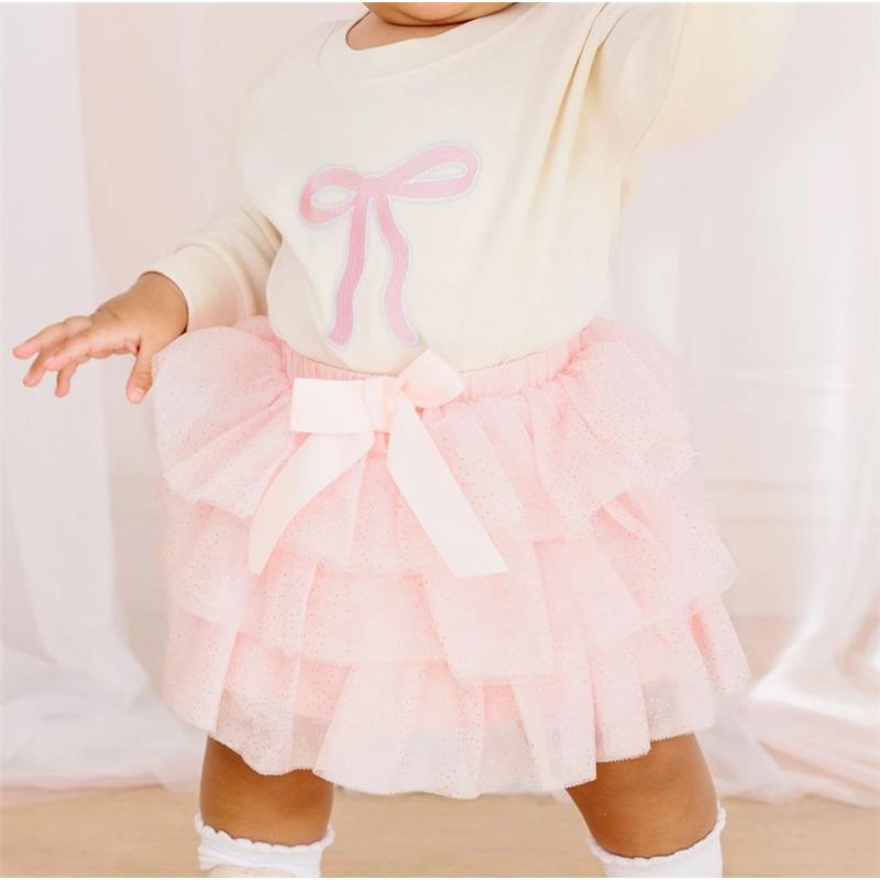Sweet Wink – Ballet Bow Tiered Tutu Kids Dress Up Skirt