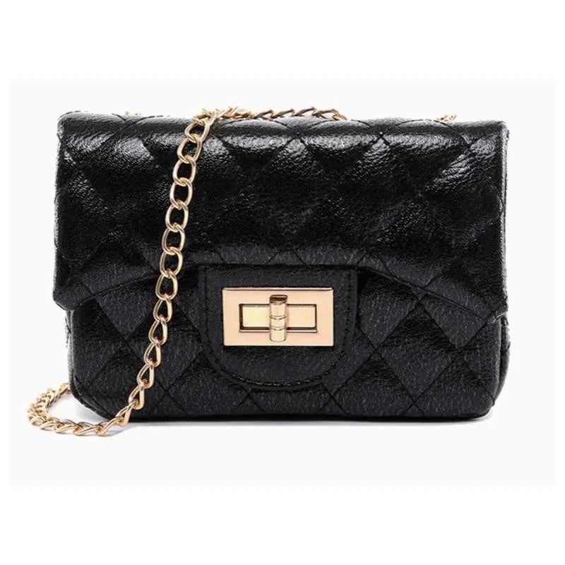 Tiny Treats – Metallic Classic Mini Purse, Black