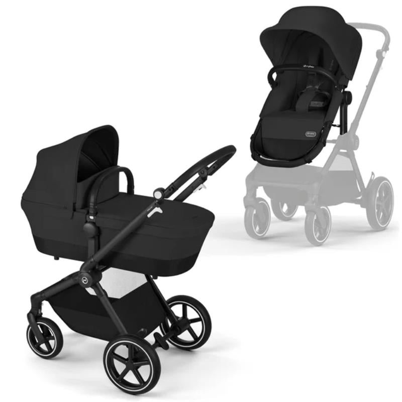 Cybex – Eos Lux 2-In-1 Stroller, Moon Black