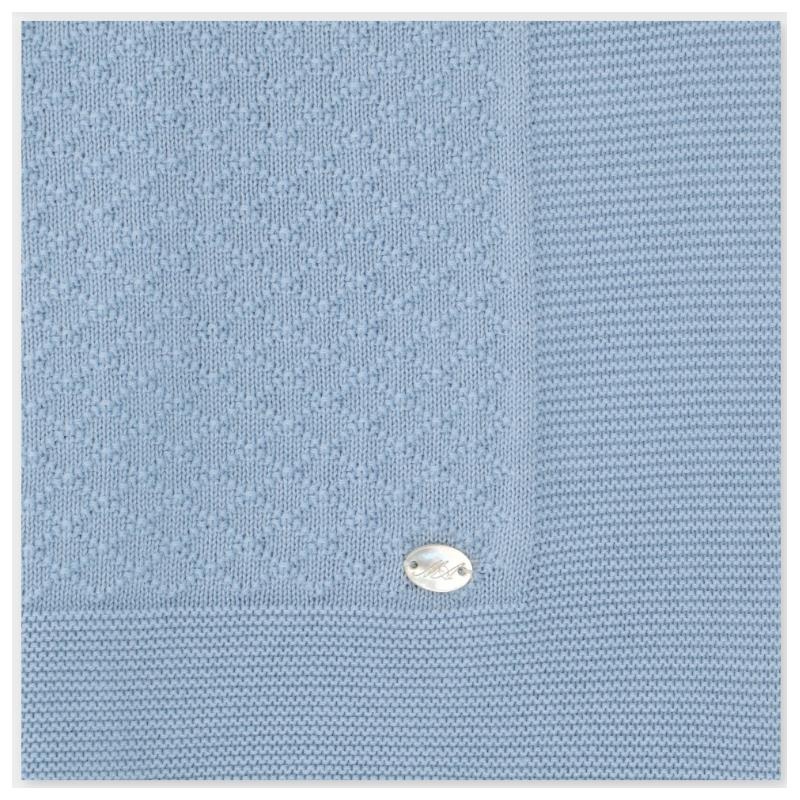 Martin Aranda – Baby Blanket Knit Montefioralle One Size Celeste Beb