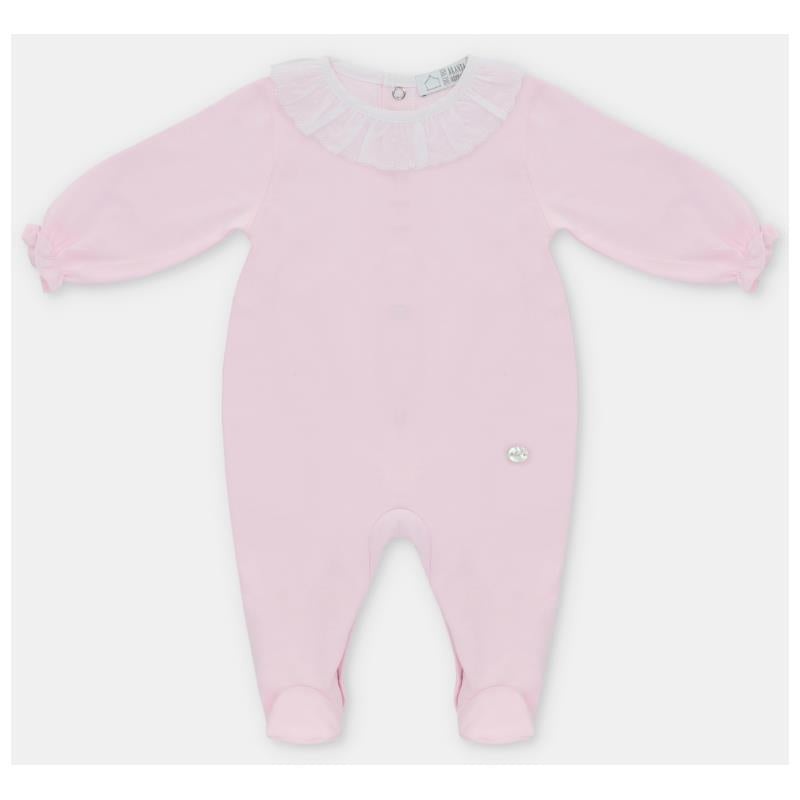 Martin Aranda – Baby Footie Interlock Smock, Celeste Beb