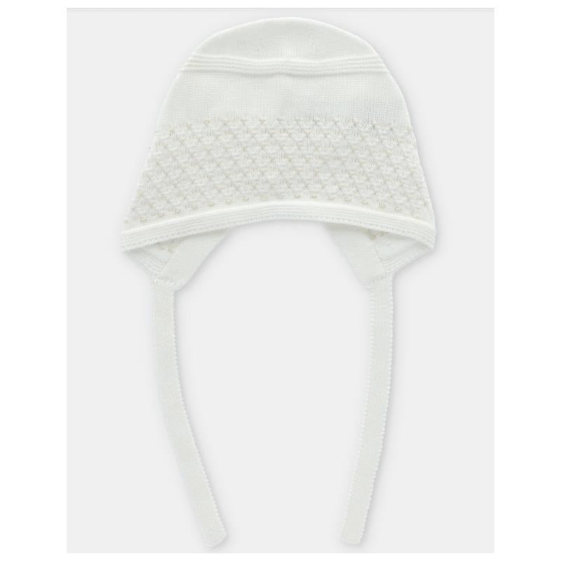 Martin Aranda – Baby Knit Bonnet Albi, Blanco Roto