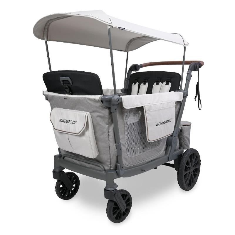 WonderFold – L4 Quad Stroller Wagon (4 Seater) Grey