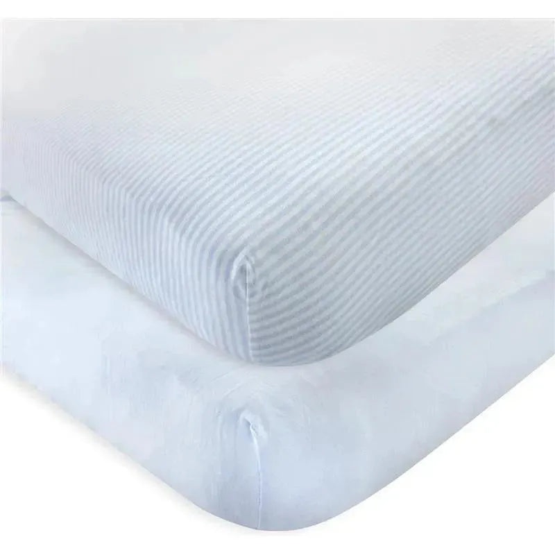 Baby Vision – Touched by Nature Unisex Baby and Toddler Organic Cotton Crib Sheet, Powder Blue