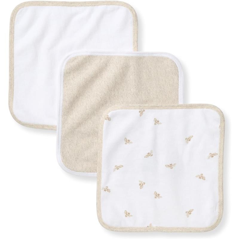 Burt’s Bees – Baby Infant Washcloths, 100% Organic Cotton, 3Pck, Oatmel