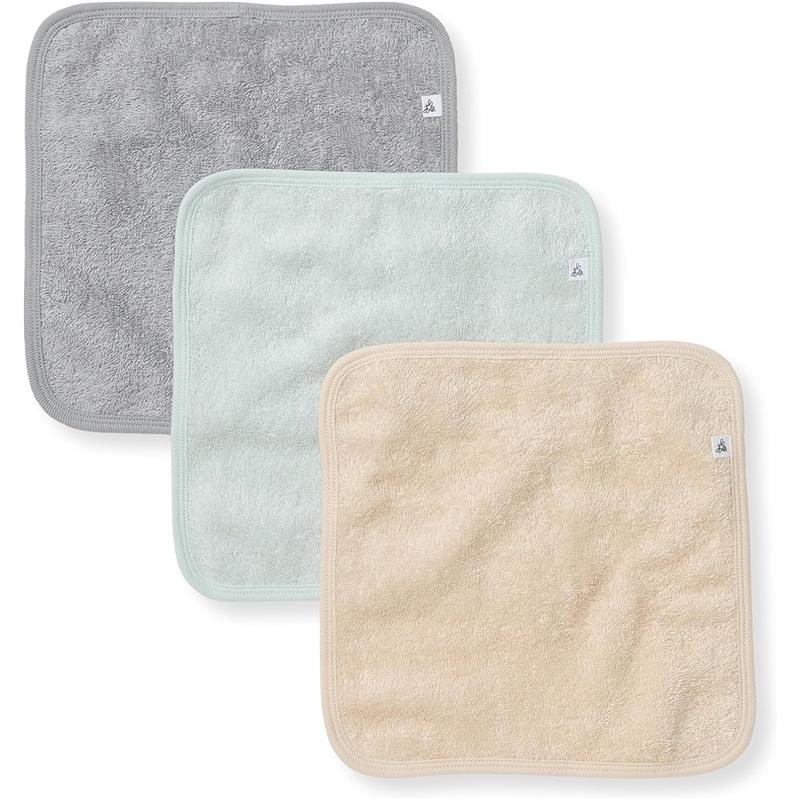 Burt’s Bees – Baby Infant Washcloths, 100% Organic Cotton, Knit Terry, 3Pk, Quarry