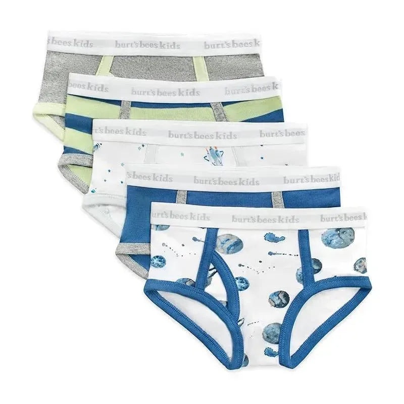 Burts Bees – 5Pk Little Planets & Space Shuttles Underwear