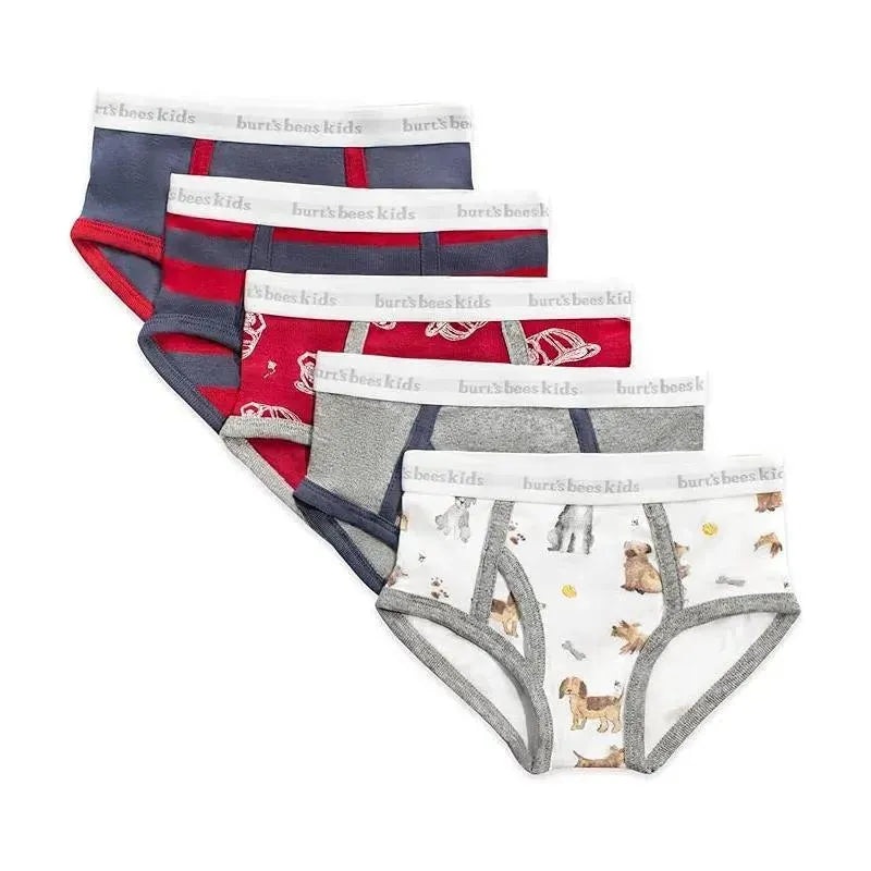 Burts Bees – 5Pk Puppy Party & Fire Fighter Hats Underwear
