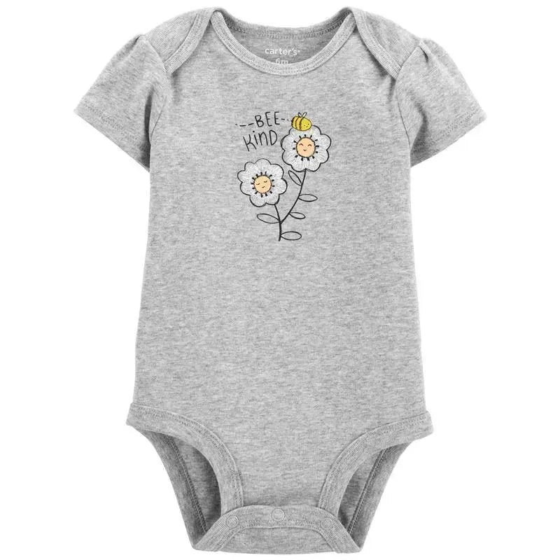 Carter’s – Baby Girl Bee Kind Original Bodysuit, Gray
