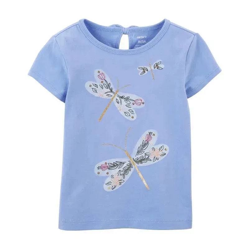 Carter’s – Baby Girl Dragonfly Jersey Tee, Blue