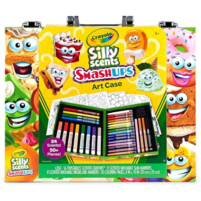 Crayola – Silly Scents Mini Inspiration Art Case, Scented Crayons & Markers Set