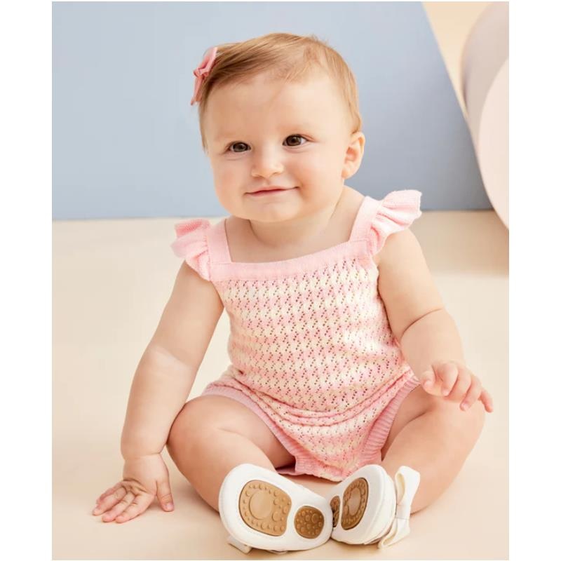 Little Me – Baby Girl Striped Bubble, Pink