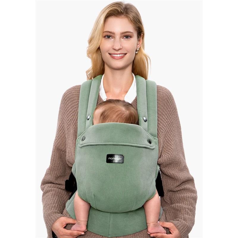 Momcozy – Baby Carrier With Natural Cotton Linen, Sage Green