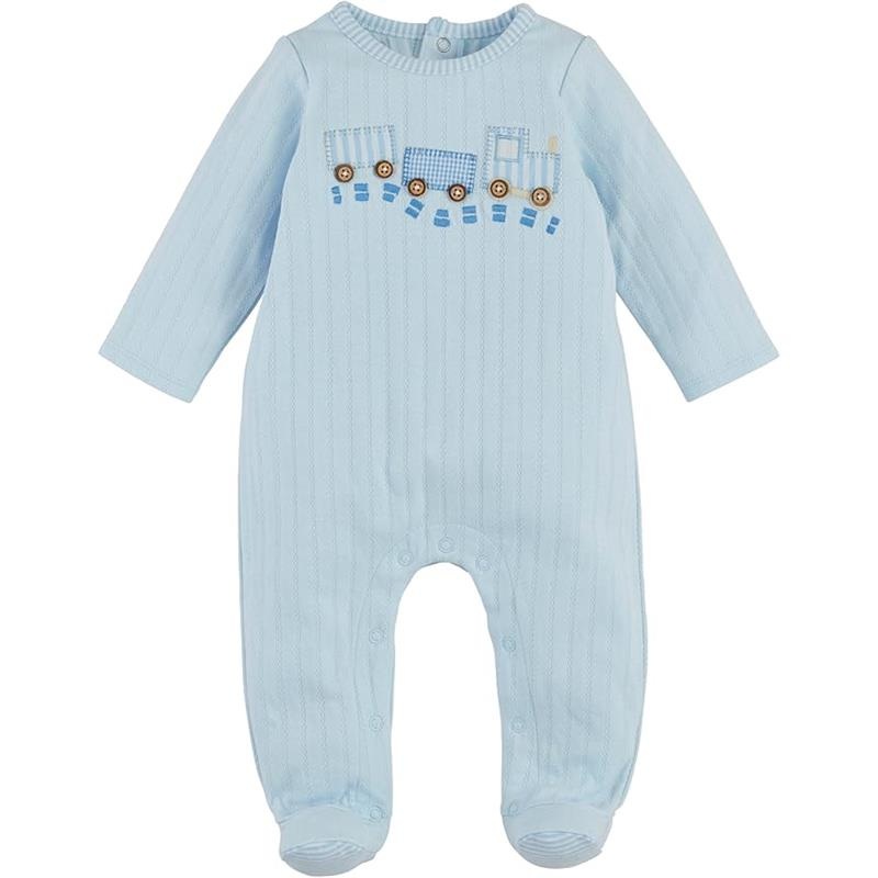 Mud Pie – Baby Boy Children’s Train Pointelle Sleeper