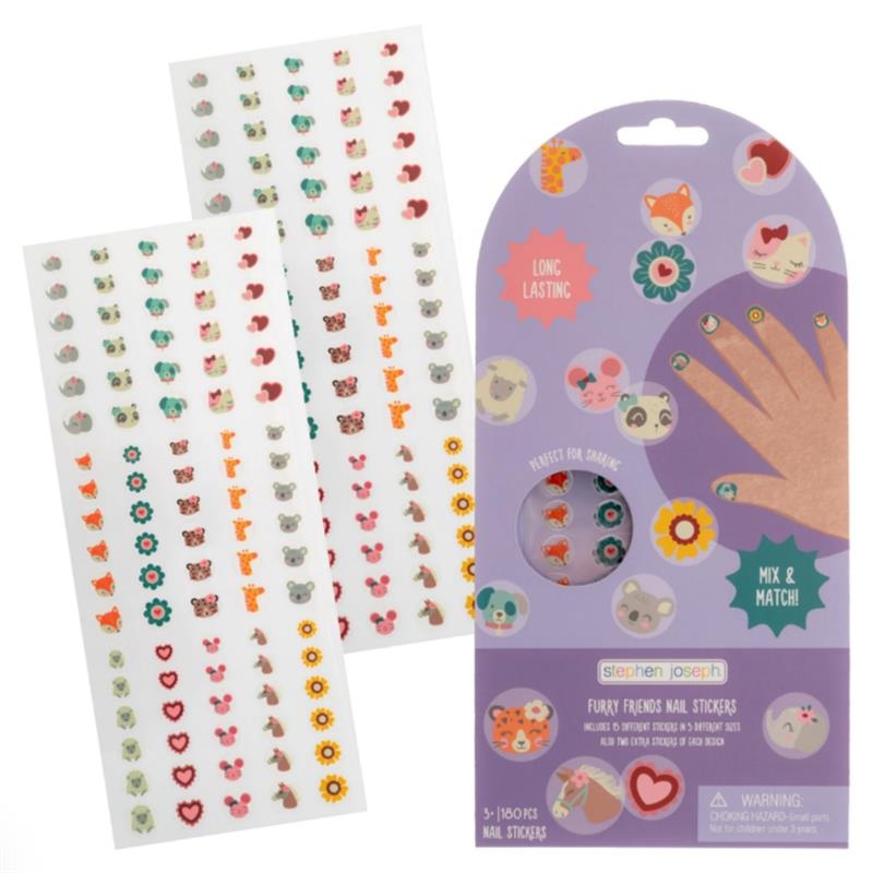 Stephen Joseph – Clear Nail Stickers Animals
