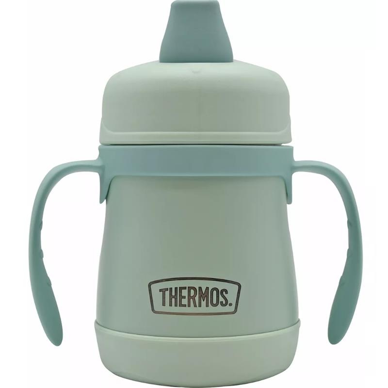 Thermos – 7 Oz. Stainless Steel Sippy Cup W/ Handles Simple Pastels, Mint