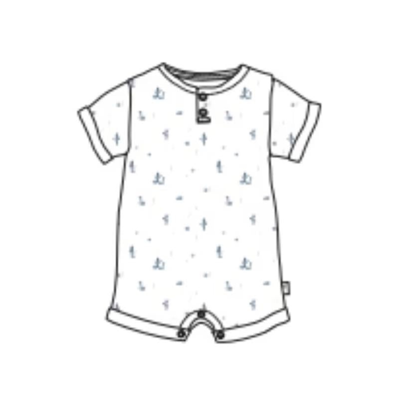 Burts Bees – Baby Desert Life Romper Fossil
