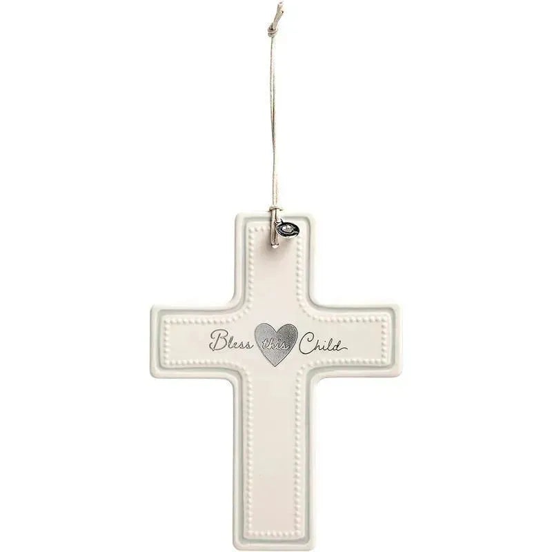 Demdaco – Bless This Child Wall Cross, Neutral