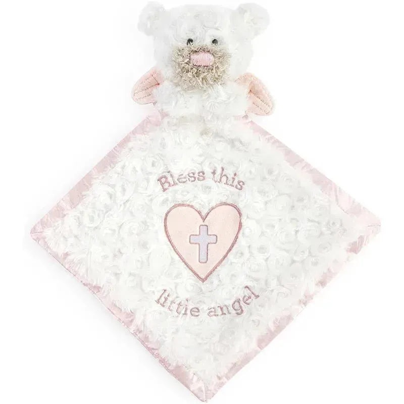 Demdaco – Guardian Angel Bear Blankie, Pink