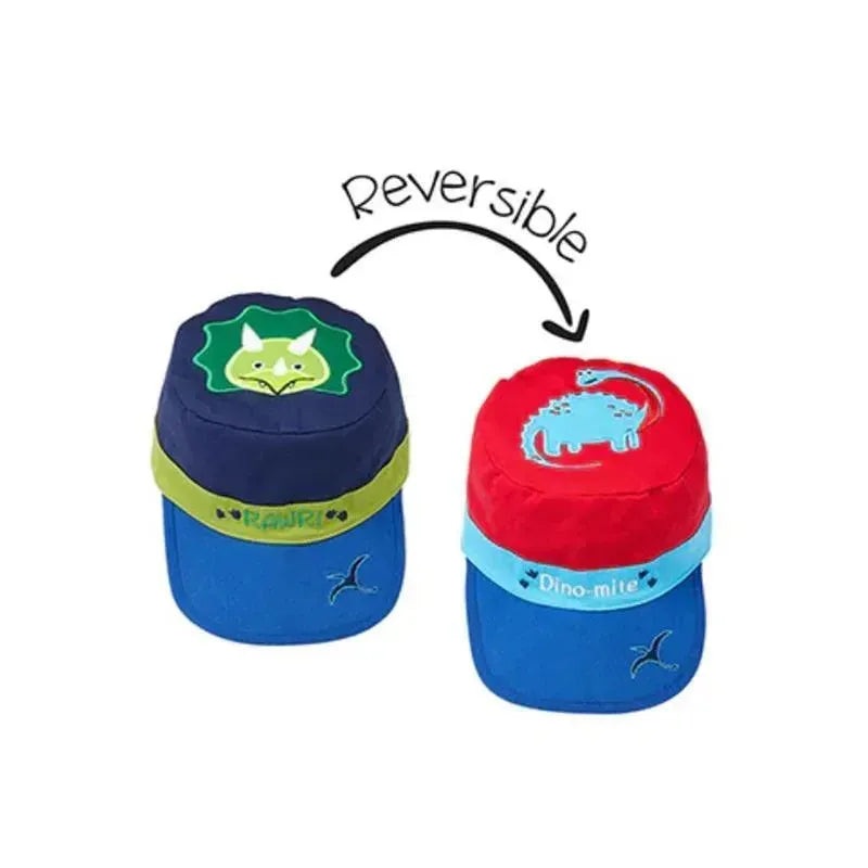 Flapjack Kids – Kids’ Reversible Caps, Dinosaurs