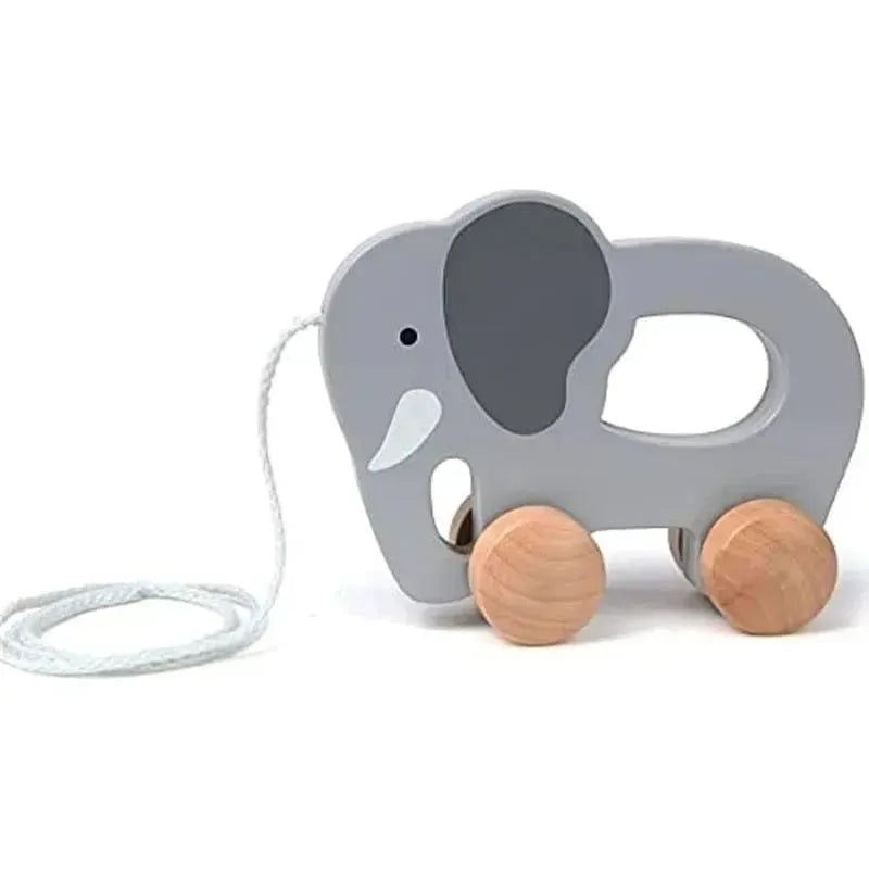 Hape – Elephant Wooden Push and Pull Toddler Toy