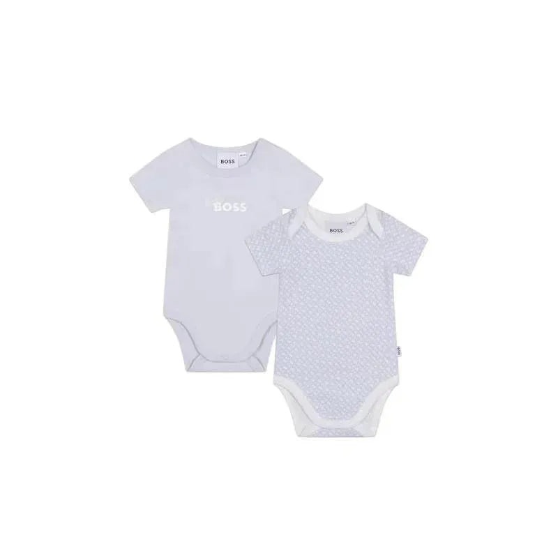 Hugo Boss Baby – 2Pk Boy Bodysuit Set, Pale Blue