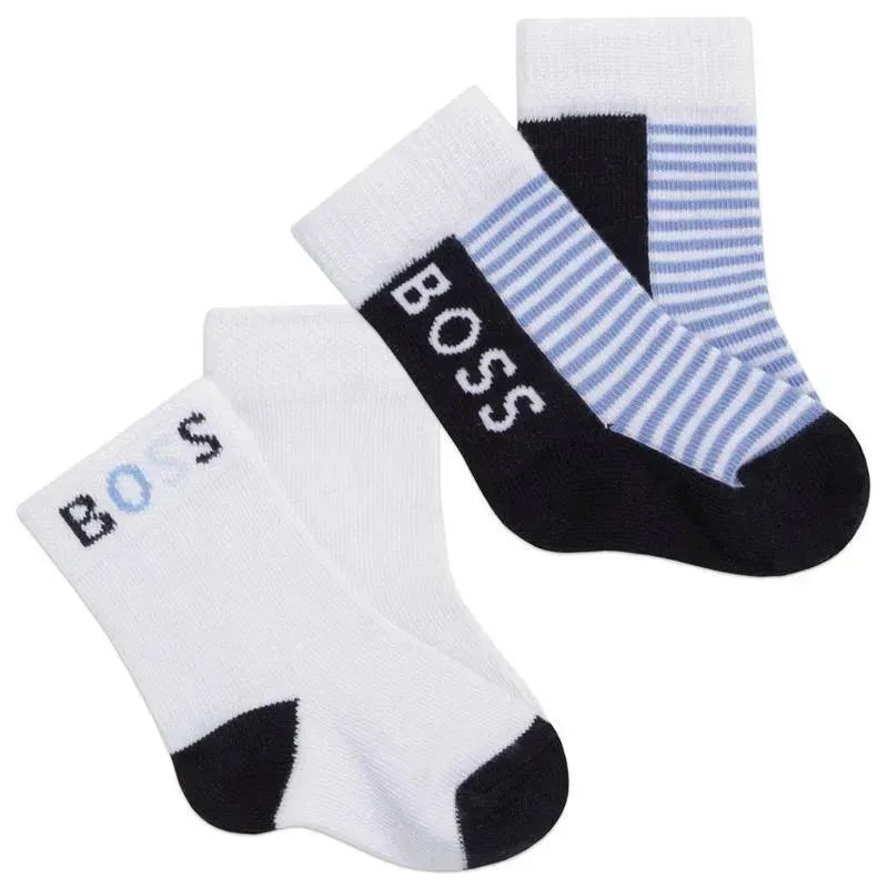 Hugo Boss Baby – 2Pk Boy Socks, Navy
