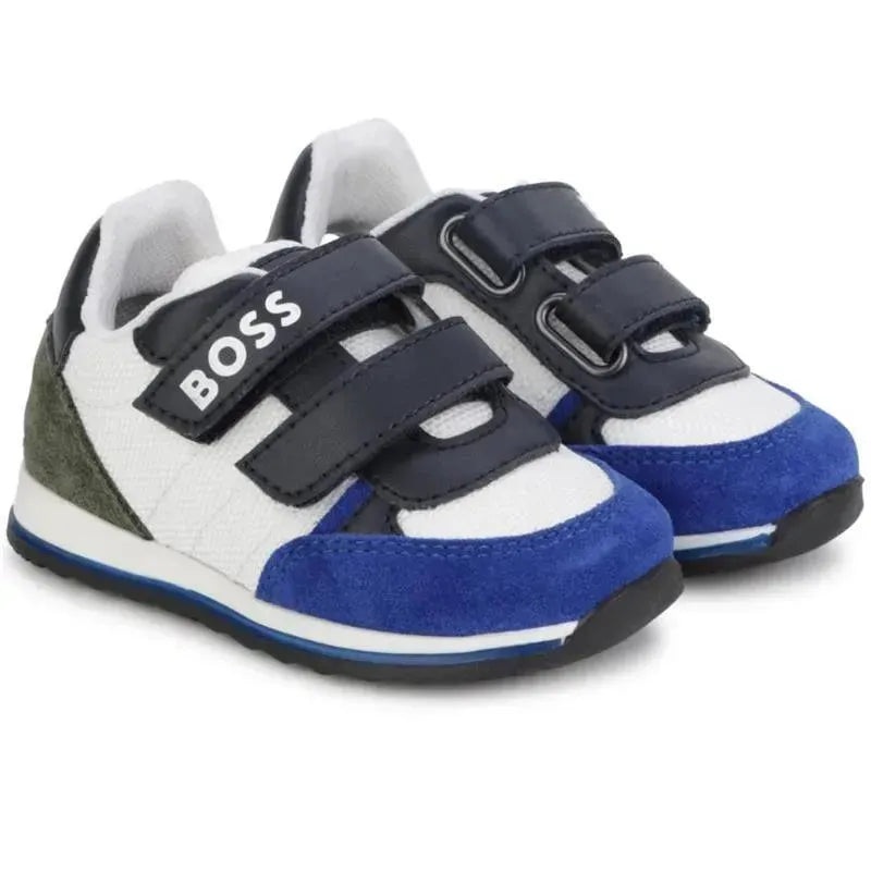 Hugo Boss Baby – Boy Suede Sneakers, White