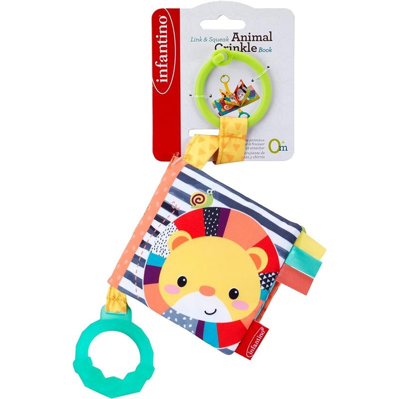 Infantino – Link & Crinkle Animal Counting Book