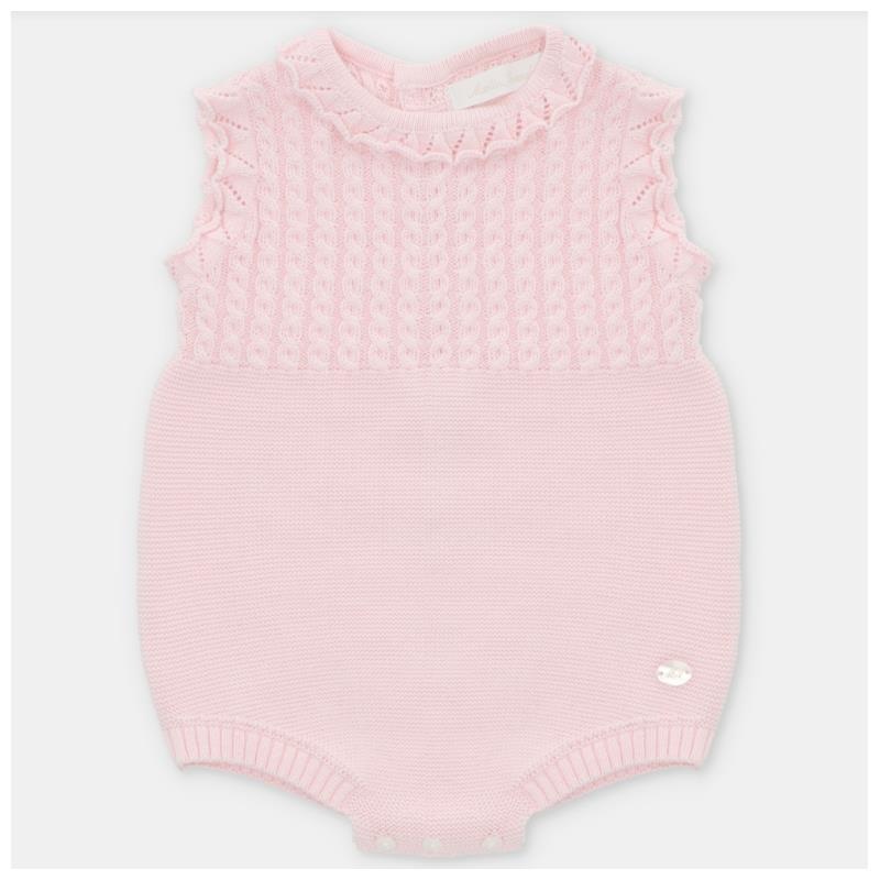 Martin Aranda – Baby Girl Short Knit Romper Airola, Lavanda